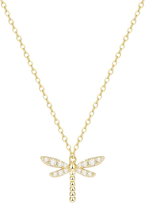 Kyerlyn Necklace for Women, Dainty Airplane/Swallow/Lightning Necklace Sideways Necklace Pendant Trendy Adjustable Chain Simple Choker Everyday Gifts by Kyerlyn
