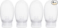 Silicone Travel Bottles for Toiletries TSA Approved Travel Size Containers Set 4 Pack Portable Leak Proof Refillable Cosmetic Squeeze Bottles Shampoo Hair Conditioner Body Lotion Bath Shower Gel by imuviy
