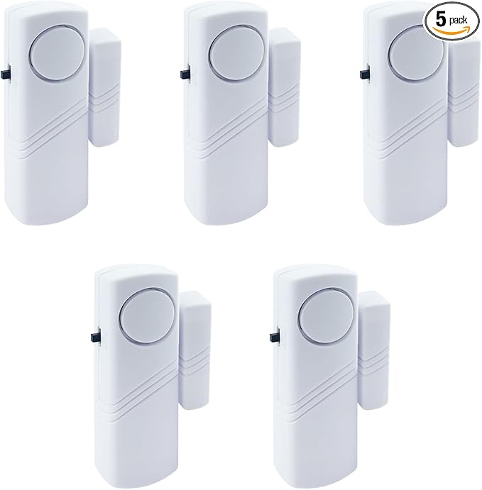Door Window Alarm, 90dB Wireless Sensor Door Window Burglar Alarm for Home Security, Kids Safety and Office, Garage, Apartment, House, Easy Installation by KOLODOGO