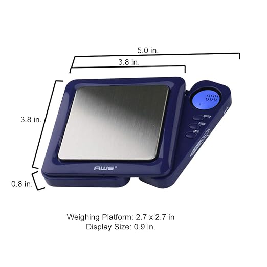 American Weigh Scales Blade Series 650g x 0.1g Digital Pocket Scale 0.1g Accuracy | Precision Mini Scale, Small Digital Gram Scale for Kitchen, Gold, Gems & Coin Scale, Smart Digital & Compact Scale - Image 3