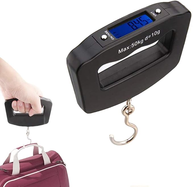 Digital Luggage Scale 110lb /50kg, Portable Mini Electronic Scale with Fishing Hook Tare Function Backlit LCD Display for Home Farm Factory Hunting Outdoor C42 - Image 7