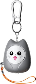 ESSAGER Personal Safety Alarm for Women, 130dB Loud Siren, Replaceable Battery, Built-in LED Light, Portable Keychain & Carabiner. Self Defense Security Alarm for Kids, Seniors (Gray) by ESSAGER