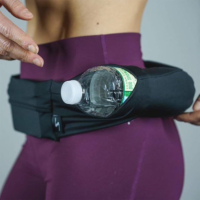 3 Pocket Adjustable Running Belt Waist Pack, Fanny Pack For Working Out With Sweat Resistant Backing, Holds All iPhone Models - Image 3