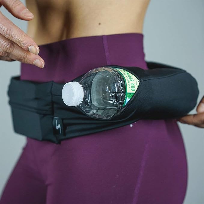 3 Pocket Adjustable Running Belt Waist Pack, Fanny Pack For Working Out With Sweat Resistant Backing, Holds All iPhone Models - Image 3