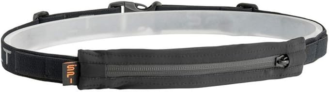 SPIbelt Performance Running Belt for Adults, Expandable Pocket, Energy Gel Loops, Adjustable Waist, No Bounce, Black with Black Zipper by SPIbelt