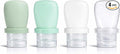 1 oz Silicone Travel Bottles, Leakproof Squeeze Bottle Mini Travel Size Container for Toiletries Lotion Shampoo and Conditioner Liquid Salad Dressing to go Condiment, TSA Approved, 4 Pack by WXOIEOD