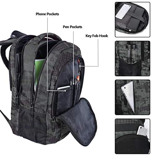 MATEIN Travel Computer Backpack, 15.6 Inch Sturdy College Laptop Bookbag | Lightweight Water Resistant, Anti Theft Back Pocket, Carry On Personal Item Bag, Casual Daypack Gift for Women Men - Image 5