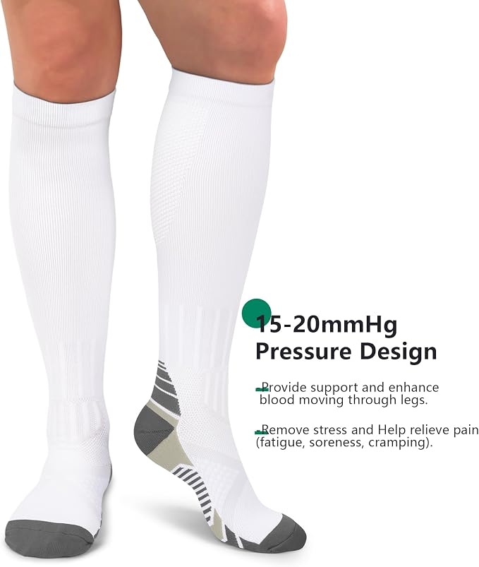 FuelMeFoot 3 Pack Copper Compression Socks - Compression Socks Women & Men Circulation - Best for Medical,Running,Athletic - Image 5