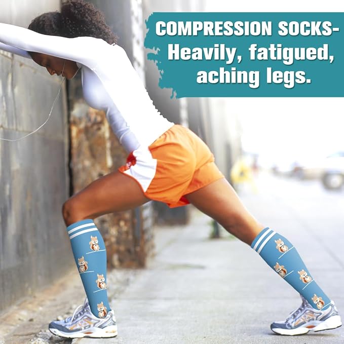Compression Socks for Women & Men Circulation(6 pairs)-Graduated Supports Socks for Running, Athletic Sports - Image 4