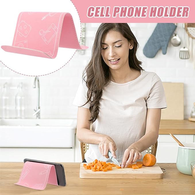 Airplane Phone Holder Flexible Flight Cell Phone Holder and Flexible Tablet Stand Airplane Travel Essential Accessories for Most Smartphones, Tablets (Pink) - Image 4