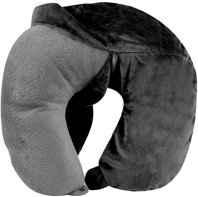 Washable Travel Neck Pillow Cover - Black by Cl%C3%B6udz