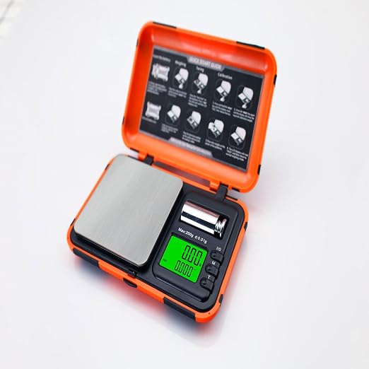 Digital Pocket Scale Precision 200g/0.01g with 50g Cal Weights,LCD Display Digital Scale Grams Ounces, Mini Jewelry Scale, Coins Scale for Gold/Silver/Gems/Food (Pocket Scale) - Image 2