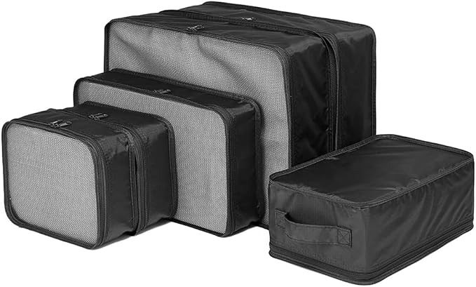 JJ POWER Travel Packing Cubes, Luggage Organizers with Shoe Bag by JJ+POWER