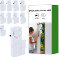 Door Window Alarm, 90dB Door Alarms Sensor for Kids Safety, Home Security, Door Window Burglar Alarm, Window Pool Alarms for Home, Apartments, Offices, Hotel Rooms (10pack) by Unknown