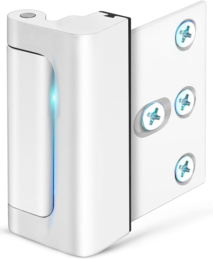 Door Lock for Kids Safety Home Security Front Door Reinforcement Lock Latch | Child Proof Door Safety Locks from Inside, Top Flip Latches Lock Withstands 800 lbs for Inward Swinging Doors High Night Lock - Image 9