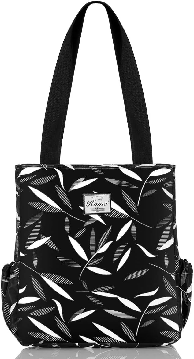 KAMO Floral Tote Bag - Waterproof Lightweight Handbags Travel Shoulder Bag for Hiking Yoga Gym Swimming Travel Beach by KAMO