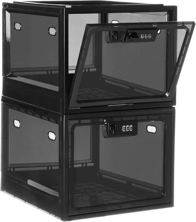 Lalifebuss Medicine Lock Box, Medication Lockable Container for Refrigerator Food Safe Locking Box Tablet Phone Locked Box for Kitchen Home School and Office Safety - Image 4