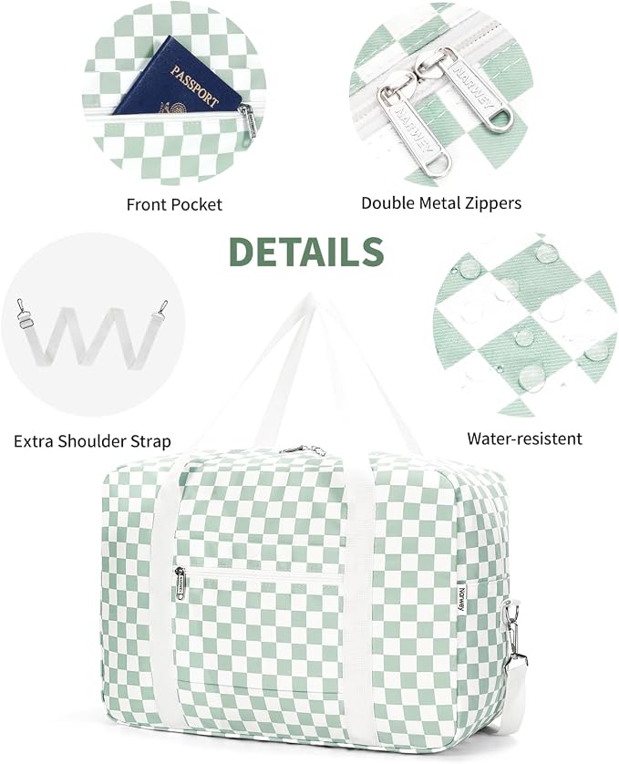 For Spirit Airlines Personal Item Bag Foldable Travel Duffel Bag Tote Carry on Luggage Duffle Overnight for Women and Men - Image 5