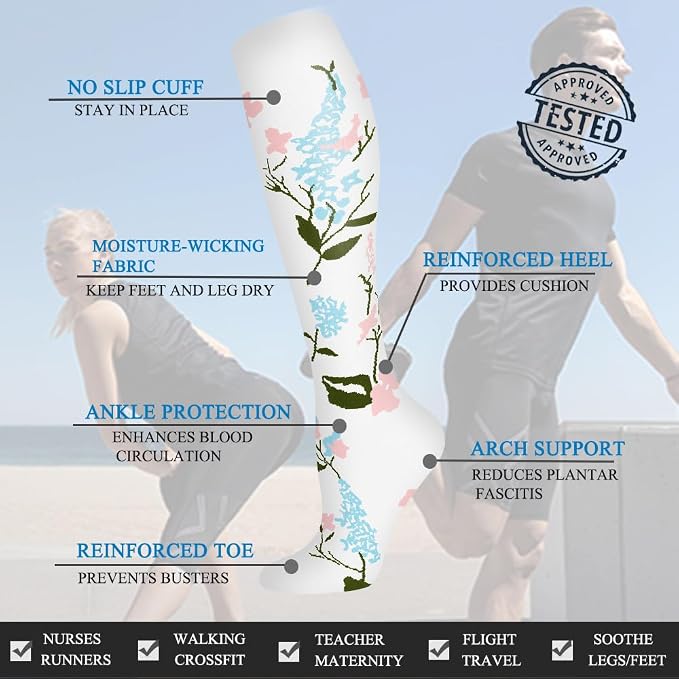 FuelMeFoot 3 Pack Copper Compression Socks - Compression Socks Women & Men Circulation - Best for Medical,Running,Athletic - Image 5