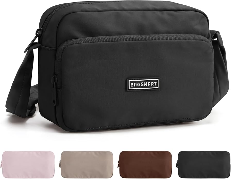 BAGSMART Mini Foldable Crossbody Bags for Women, Cute Travel Purses | 2.4L mini for daily travel campus, water-resistant sling bag, cute travel purse, classic shoulder bag - Image 8