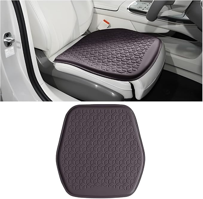 Zpana Gel Car Seat Cushion, Non-Slip & Comfortable Automotive Chair Protector Pad for Driving, Breathable Vehicle Interior Mat Cover Accessories, Universal for SUV Sedan Truck (Red Brown) | Comfortable Automotive Chair Protector Pad, Vehicle Interior M... by Unknown