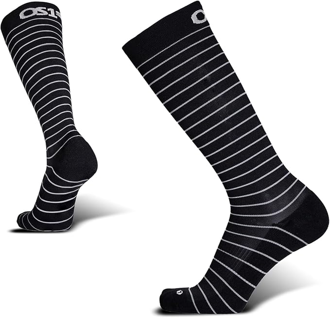 Wellness Compression Socks for circulation, swelling, deep vein thrombosis and calf cramps | 15-20mmHg by OS1st