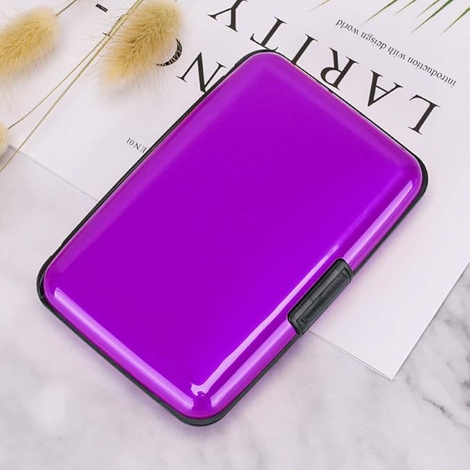 RFID Aluminum Wallet Credit Card Protector Case Holder for Men Women | Mini RFID Aluminum Wallet Credit Cards Holder Business Card Case Metal ID Case for Men Women - Image 7