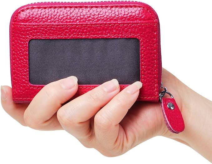 Women's RFID Blocking 12 Slots Credit Card Holder Leather Accordion Wallet - Image 5