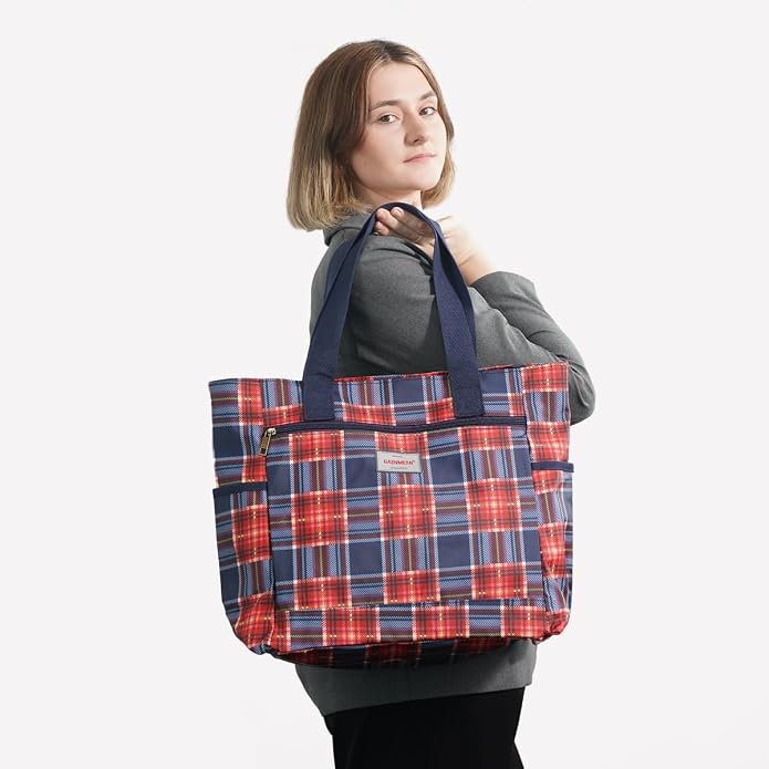 GAENMESN Women's Lightweight Waterproof Tote Bag Durable Designer Handbag with Zipper Travel Commute Everyday Use - Image 2