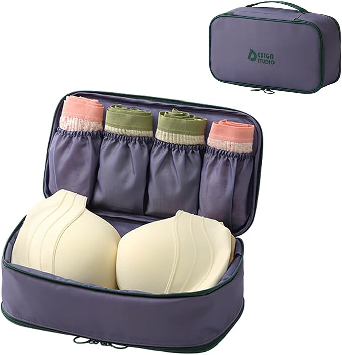 Portable Underwear Bra Storage Bag Waterproof Travel Organizers Multi-Layer Toiletry Packing Cube by Unknown