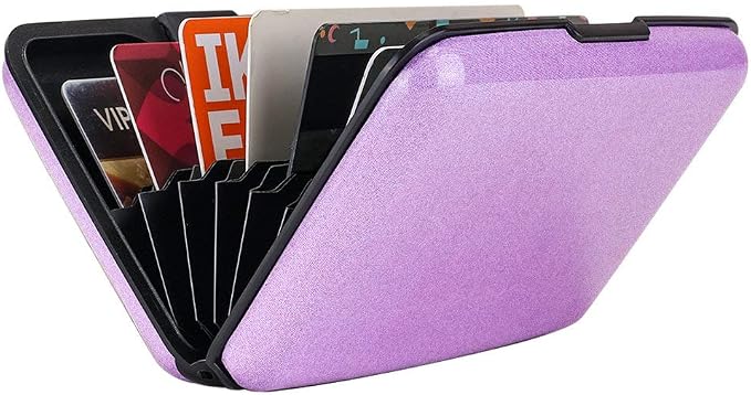 RFID Blocking Credit Card Protector Case Holder Wallet for Men Women | RFID Blocking Credit Card Protector Aluminum ID Case Hard Shell Business Card Holders Metal Wallet for Men or Women - Image 6