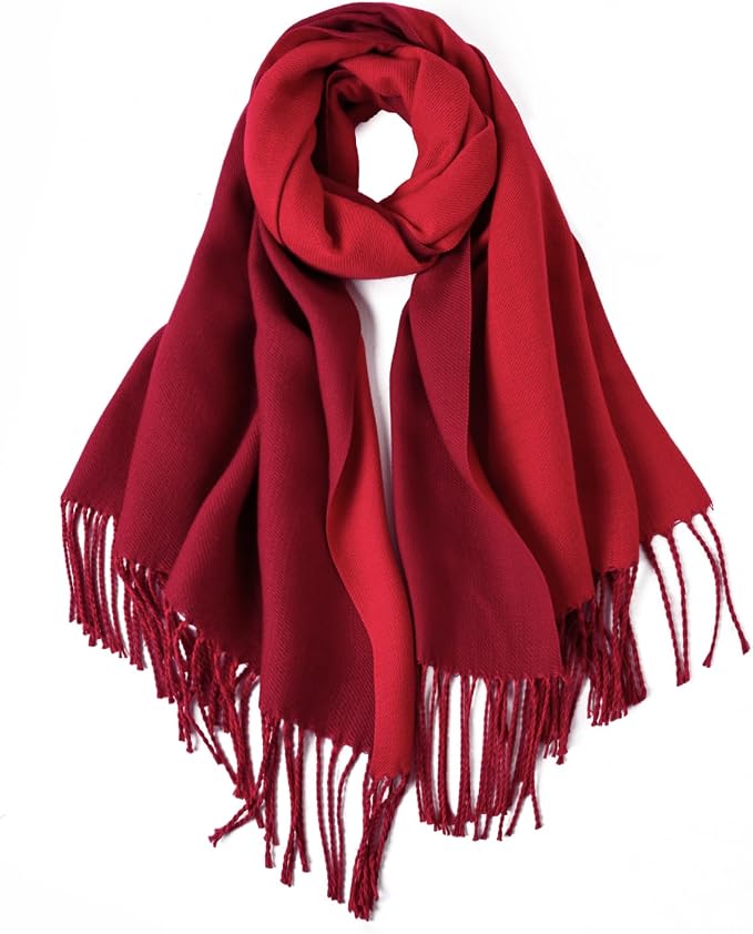 maamgic Women's Scarf Pashmina Shawls Blanket Scarf for Evening Dress | Soft Viscose Blend ,Lightweight,Large Scarf with Cozy Cashmere-Feel, Perfect For Weddings,Cruise Travel & Flights by MaaMgic