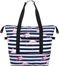 Expandable Duffel Bag for Women with Trolley Sleeve/Wet Pocket Weekender Travel Tote Large Carry On Overnight Luggage by HAWEE