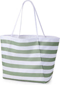 KALIDI Beach Tote Bag Women Large Waterproof Sandproof Shoulder Handbags | Foldable Grocery Bag Striped Pool Bag Lightweight Travel Purse for Picnic Travel Vacation Casual Errands Everyday Daily by KALIDIFANCYFOREST