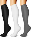 FEYHAY Copper Compression Socks (3 Pairs) 15-20 mmHg Circulation is Best Athletic & Daily for Men & Women, Running, Climbing by FEYHAY