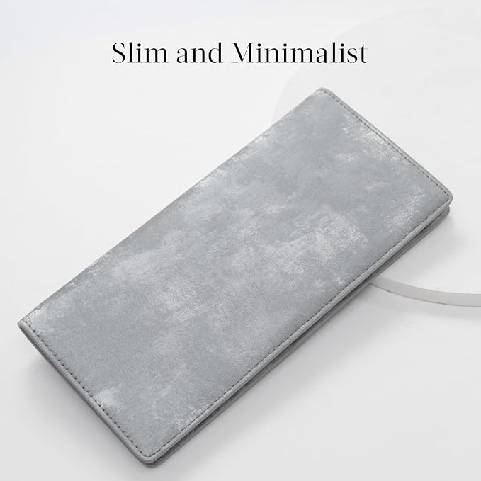 Bveyzi Ultra Slim Thin Leather RFID Blocking Credit Card Holder Bifold Clutch Wallets for Women - Image 3
