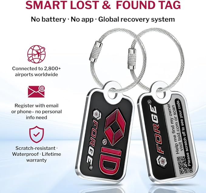 Forge TSA Approved Luggage Locks 4 Digit Combination TSA Travel Locks with TSA008, Open Alert Indicator, Zinc Alloy Body for Luggage, Suitcase, Backpack, and More. 2 Black Locks and 2 TSID. - Image 4