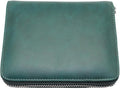 RFID Blocking 24 Slot Credit Card Holder Wallet Real Leather Multi Card Organizer Wallet with Zipper by boshiho