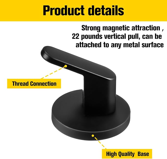 Kanayu 10 Pcs Magnetic Hooks Heavy Duty Magnetic Wreath Hanger, Magnet Tool Holder Garage Storage Tool Organizer Hanger for Refrigerator Kitchen Doors - Image 4