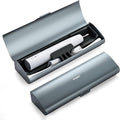 Aluminum Electric Toothbrush Travel Case, 2 in 1 Travel Toothbrush Holder for Oral B/Oral-B Pro 1000 1500 5000 and Most Electric Toothbrush for Traveling, Removable Silicone Liner-Grey by Oralphi