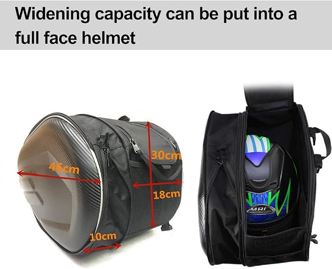 Motorcycle Saddlebags, Expandable Large Capacity Side Bags with Rain covers | Universal Detachable Saddle Bags with Reinforced Straps, Motorcycle Luggage Bag, Accessories Storage Bags, Seat Bag - Image 7