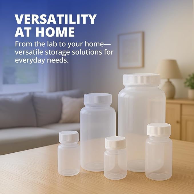 United Scientific™ HDPE Travel Bottles for Toiletries, 90ml (3oz), 6-Pack | TSA Approved Narrow Mouth Containers, Travel Size, Leakproof, Resists Knocks and Drops, Stands Upright in Bag, Reusable - Image 7