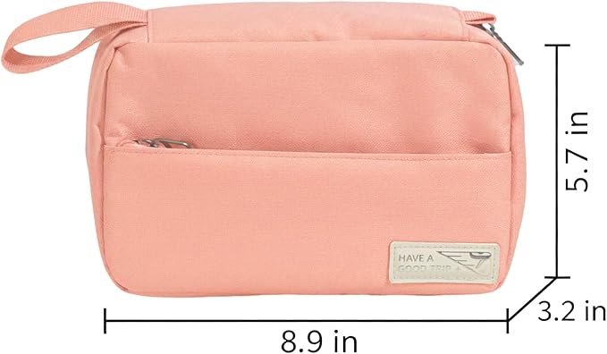 Small Travel Hanging Toiletry Bag Makeup Toiletries Waterproof Women Pink - Image 2