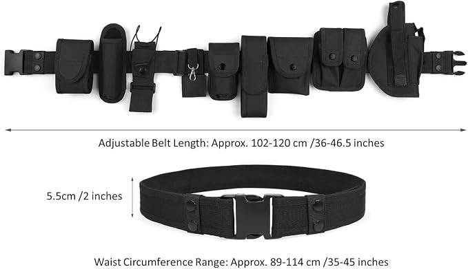 Police Security Duty Belt Modular Equipment Law Enforcement Hunting Game Versatile Utility Adjustable - Image 6