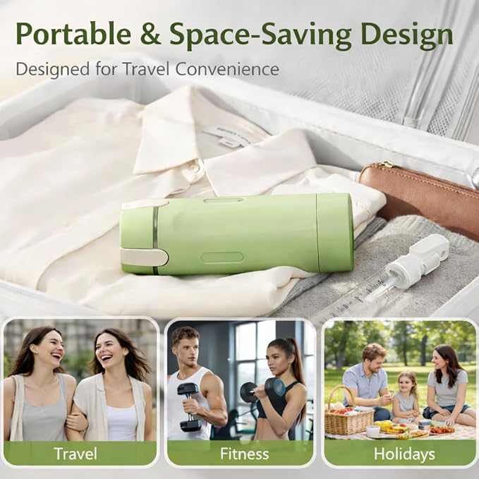 4-in-1 Travel Bottles for Toiletries, Travel Pump Bottle，Leak-Proof Shampoo Conditioner Lotion Dispenser with Pump, Compact No-Spill Toiletry Containers for Travel & Business Trips (Green) - Image 6