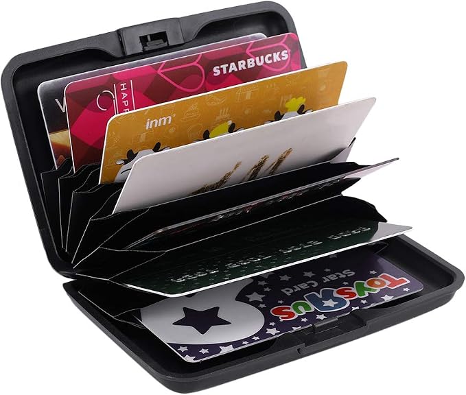 RFID Blocking Credit Card Protector Case Holder Wallet for Men Women | RFID Blocking Credit Card Protector Aluminum ID Case Hard Shell Business Card Holders Metal Wallet for Men or Women - Image 5