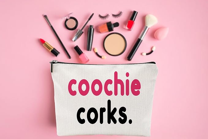 ZUYUROU Tampon Holder for Bathroom - Funny Gifts for Women, Girls Night Out Gifts - Coochie Corks Makeup Pouch - Image 4