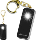 Ultrathin Personal Alarm Rainproof Ultra-Lightweight (0.8 oz) Bulky-Free Keychain Siren for Women, Students Safety. SOS Emergency 130db Hiking Alert Strobe Light. Replaceable Battery. Black by MosaicAlarm