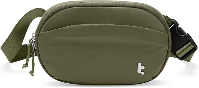 tomtoc Belt Bag with RFID Blocking, Cross Body Fanny Pack for Women Men, Sling Waist Bags with Adjustable Strap for Travel Walk by tomtoc