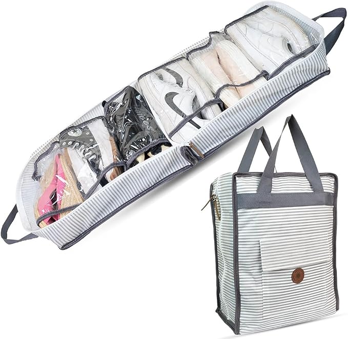 Shoe Bag for Travel, Portable Storage Organizer for Women and Men by HeguSun